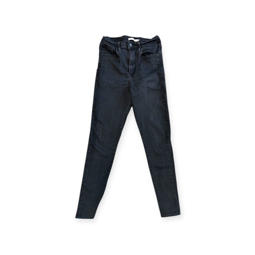 Womens Levi Mile High Super Skinny Jeans S28 black
